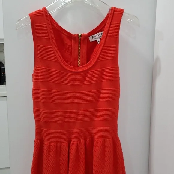 Orange knit juicy couture dress sleeveless small. S3 - Picture 3 of 3